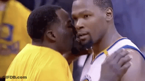 Basketball Player Kissing Teammate GIF