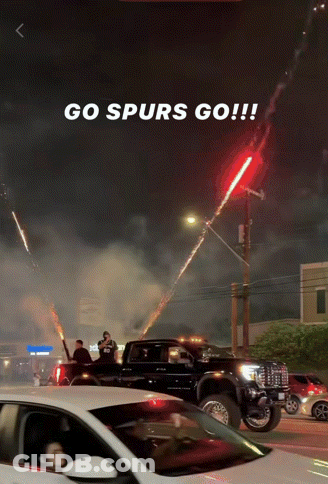 Basketball Player Laying On Floor Saying Spurs GIF