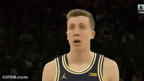 Basketball Player Looking Up At Sky GIF