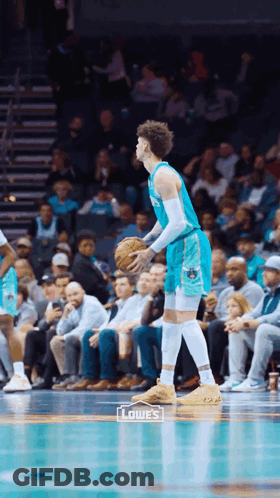 Basketball Player Lowe's Logo GIF