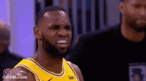 Basketball Player Making Funny Face GIF