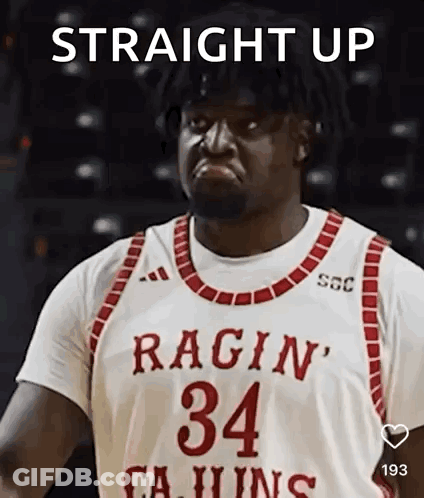 Basketball Player Making Funny Face GIF