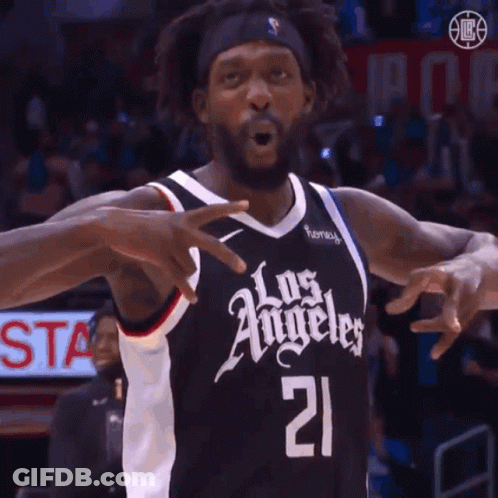 Basketball Player Making Peace Sign GIF