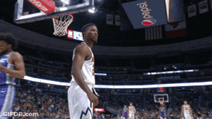 Basketball Player Malik Beasley Stare Down GIF
