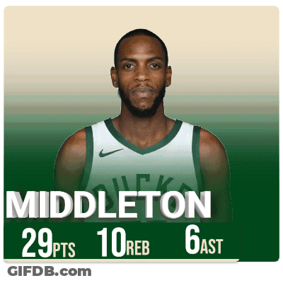 Basketball Player Middleton Scores 29 Points GIF