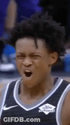 Basketball Player Mouth Open Eyes Closed GIF