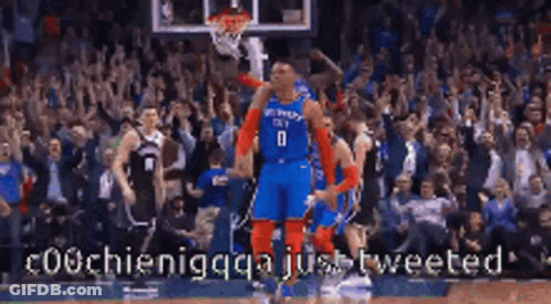 Basketball Player Number 0 Celebrating Basket GIF