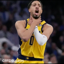 Basketball Player Number 0 Holding Neck GIF