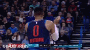 Basketball Player Number 0 In Front Of Crowd GIF