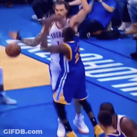 Basketball Player Number 1 Blocking GIF
