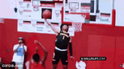 Basketball Player Number 1 Jumping GIF