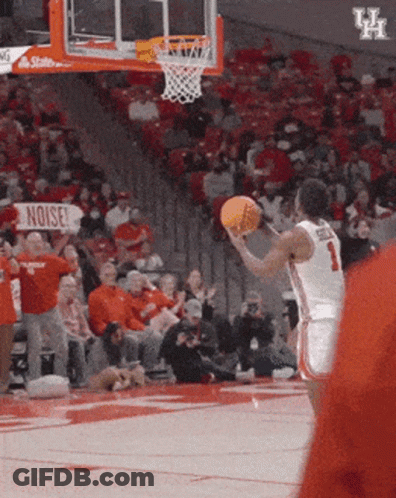 Basketball Player Number 1 Throwing Ball GIF