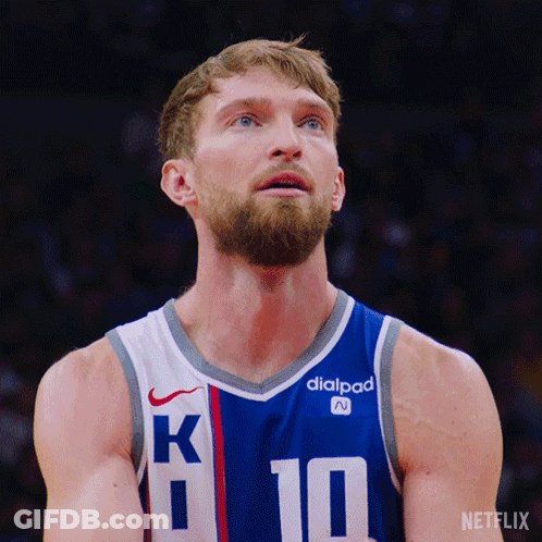 Basketball Player Number 10 Looking Up GIF