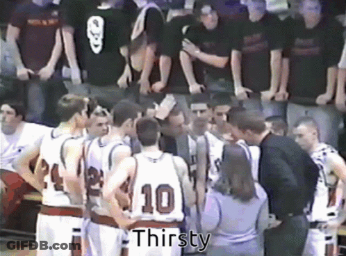 Basketball Player Number 10 Surrounded GIF