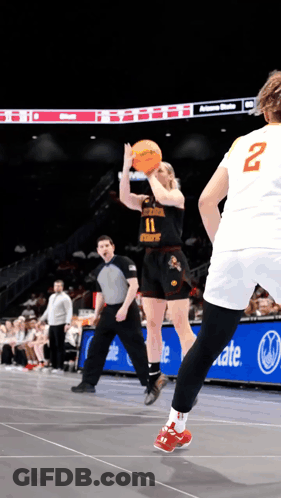Basketball Player Number 11 Throwing Ball GIF