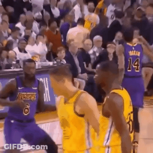 Basketball Player Number 14 Standing On Court GIF