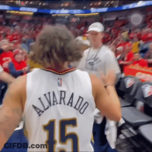 Basketball Player Number 15 Talking To Fan GIF