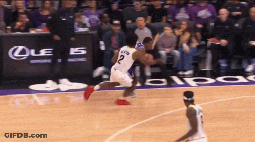 Basketball Player Number 2 Dribbling Ball GIF