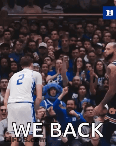 Basketball Player Number 2 In Front Of Crowd GIF