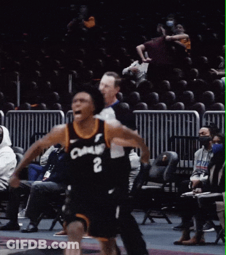 Basketball Player Number 2 Running Toward Referee GIF