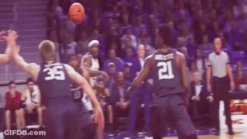 Basketball Player Number 21 Reaching For Ball GIF