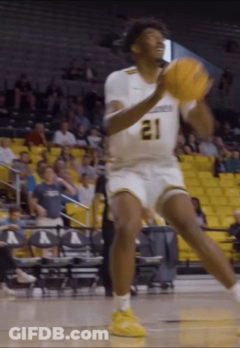 Basketball Player Number 21 Throwing Ball GIF