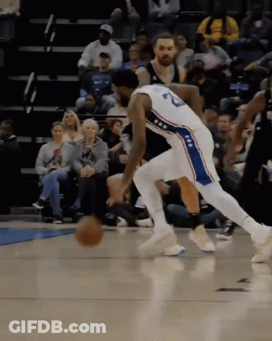 Basketball Player Number 22 Dribbling GIF