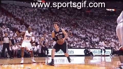 Basketball Player Number 22 Dribbling GIF