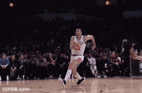 Basketball Player Number 22 Dunking GIF