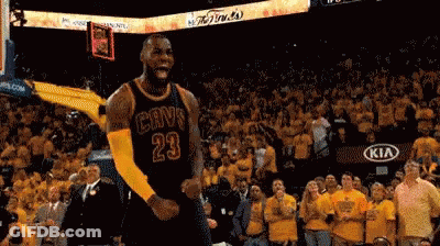 Basketball Player Number 23 Celebrating GIF