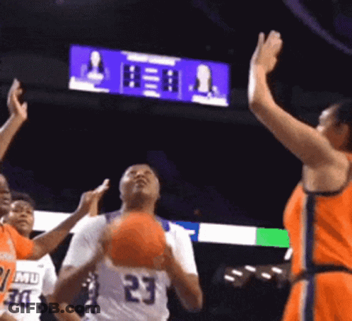 Basketball Player Number 23 Ready To Shoot GIF