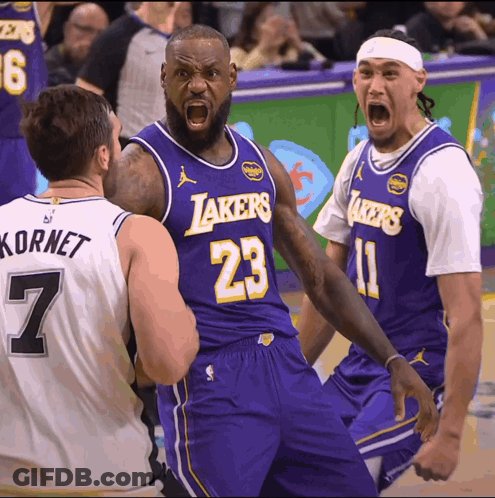 Basketball Player Number 23 Screaming GIF