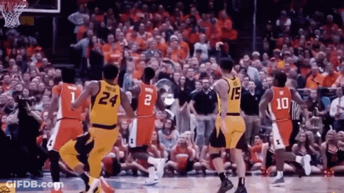 Basketball Player Number 24 Surrounded By Players GIF