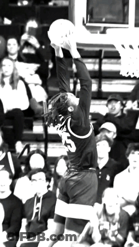 Basketball Player Number 25 Jumping To Catch Ball GIF