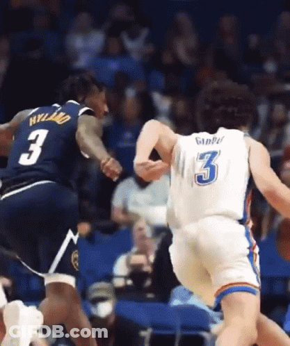 Basketball Player Number 3 Being Chased GIF