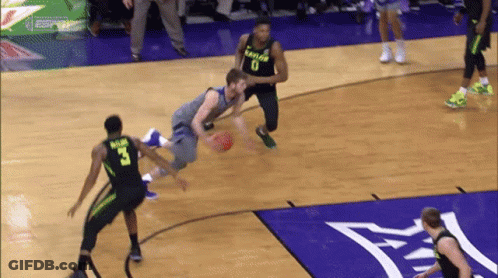 Basketball Player Number 3 Dribbling GIF