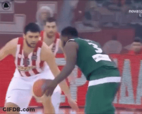 Basketball Player Number 3 Dribbling GIF