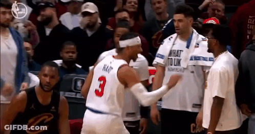 Basketball Player Number 3 Shaking Hands GIF