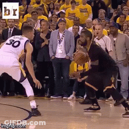 Basketball Player Number 30 Dribbling GIF