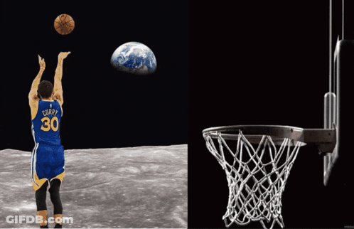 Basketball Player Number 30 Shooting GIF