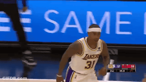 Basketball Player Number 31 Running GIF