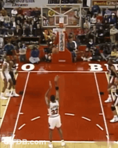 Basketball Player Number 33 Shooting GIF