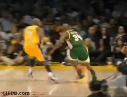 Basketball Player Number 34 Dribbling GIF