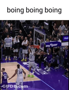Basketball Player Number 34 Dunking GIF