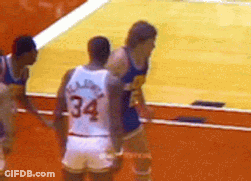 Basketball Player Number 34 Standing On Court GIF