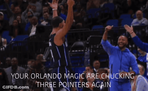 Basketball Player Number 4 In Front Of Crowd GIF