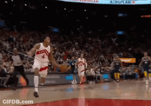 Basketball Player Number 4 Running GIF