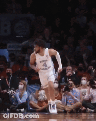 Basketball Player Number 4 Running On Court GIF