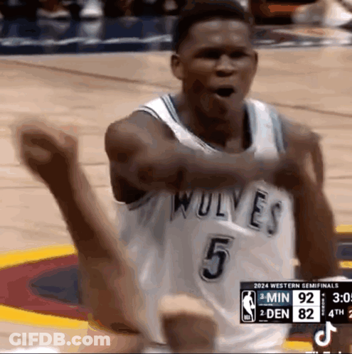 Basketball Player Number 5 Celebrating GIF