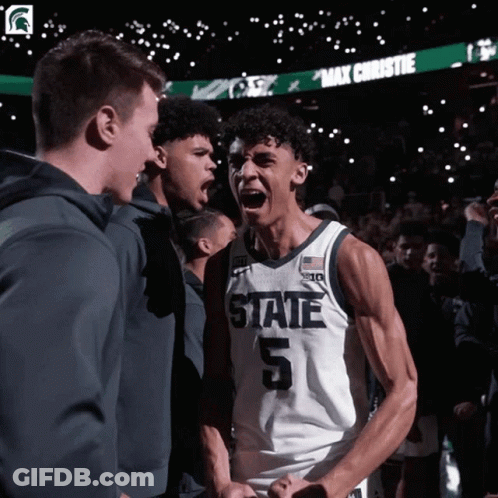 Basketball Player Number 5 In Front Of Crowd GIF